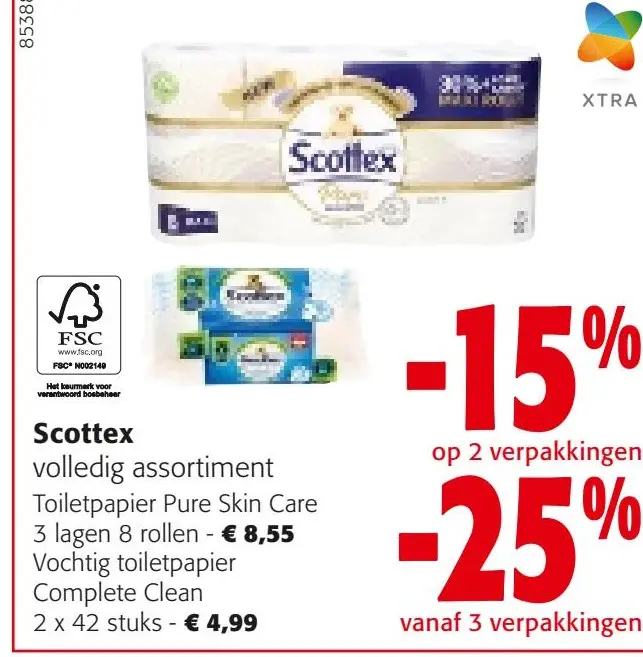 Aanbieding: Toiletpapier Pure Skin Care Vochtig toiletpap