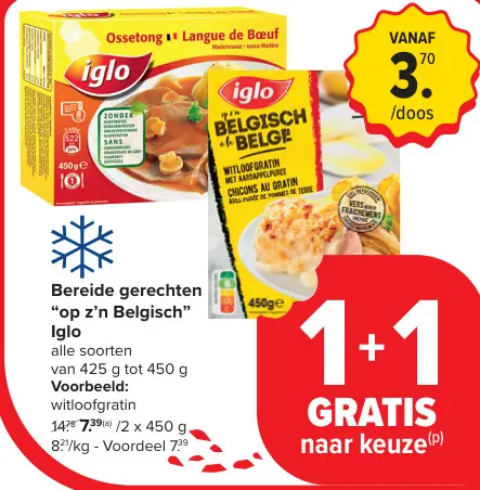 Aanbieding: Bereide gerechten "op z'n Belgisch" witloofgratin