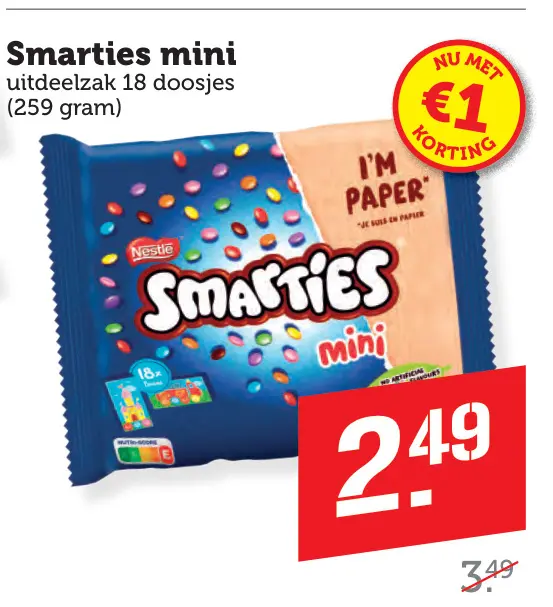 Aanbieding: Smarties mini