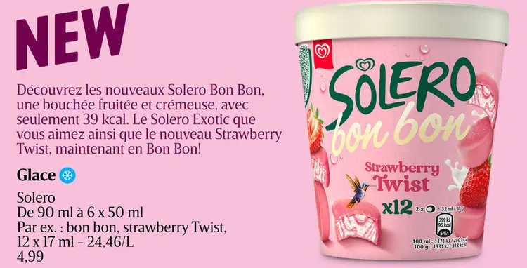 Offre: Solero Bon Bon Strawberry Twist
