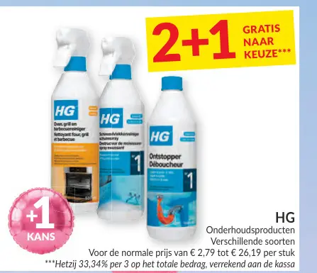 Promotie: Onderhoudsproducten