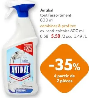 Offre: Original Anti-Calcaire Tout L'Assortiment