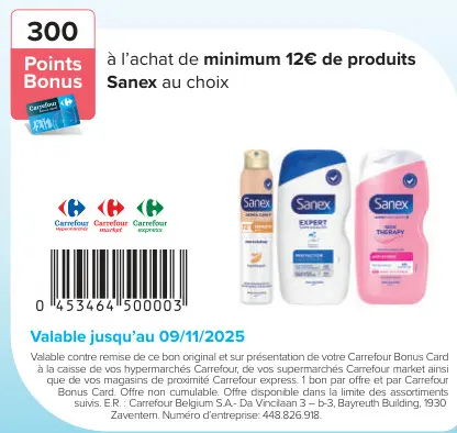 Offre: Sanex products