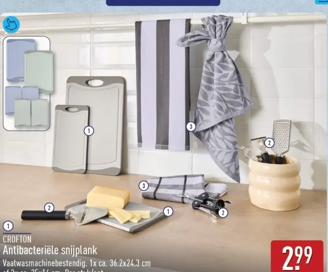 Aanbieding: Antibacteriële snijplank