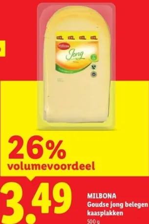 Aanbieding: Goudse jong belegen kaasplakken