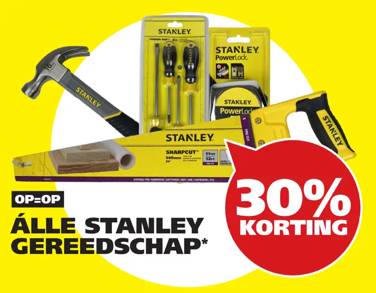 Aanbieding: Stanley Gereedschap