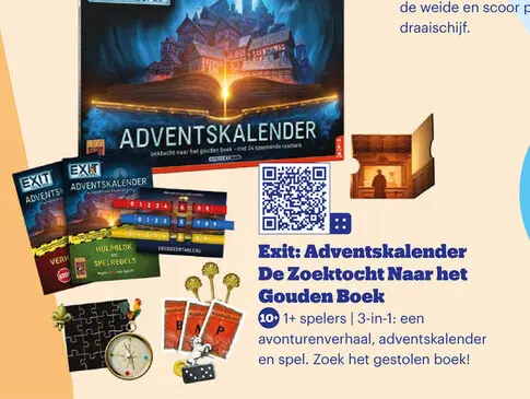 Promotie: Exit: Adventskalender De Zoektocht Naar het G