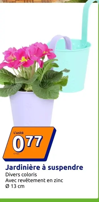 Offre: Jardinière à suspendre