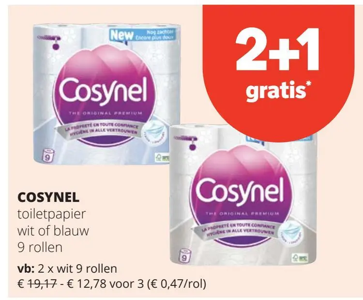 Aanbieding: COSYNEL toiletpapier