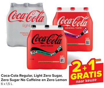 Aanbieding: Coca - Cola Regular , Light Zero Sugar , Zero