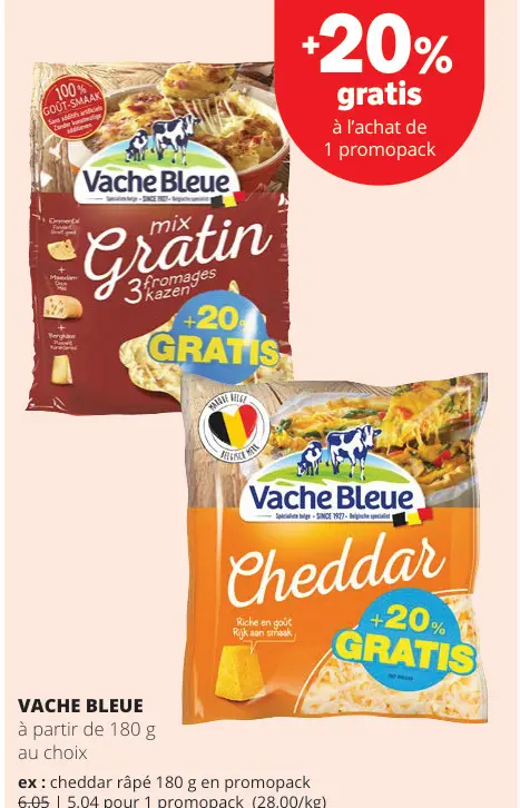 Offre: Cheddar râpé