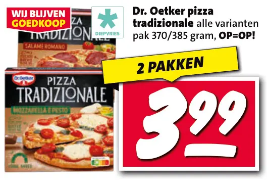 Aanbieding: Pizza tradizionale