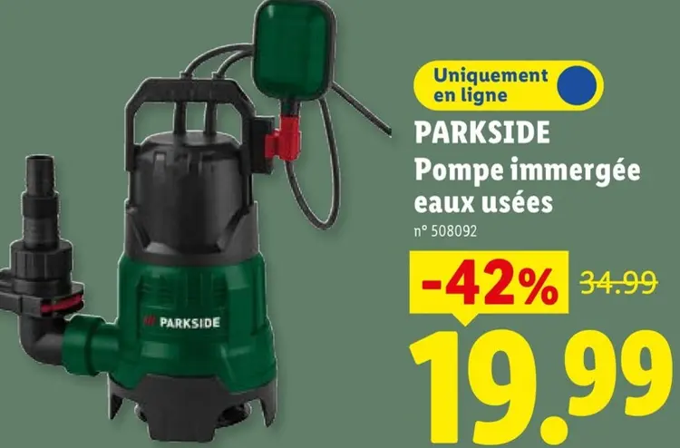 Offre: Pompe immergée eaux usées