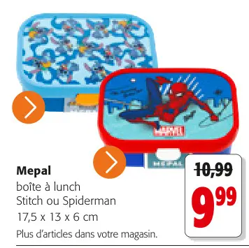Offre: boîte à lunch