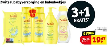 Aanbieding: Zwitsal babyverzorging en babydoekjes