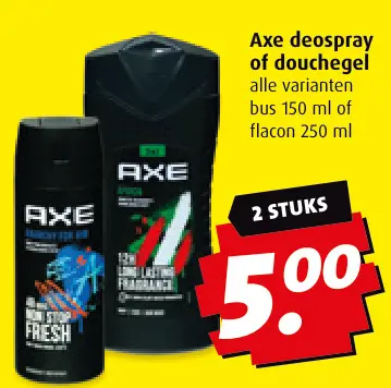 Aanbieding: Axe deospray of douchegel