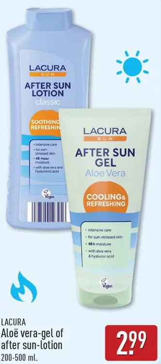 Aanbieding: Aloë vera-gel of after sun-lotion