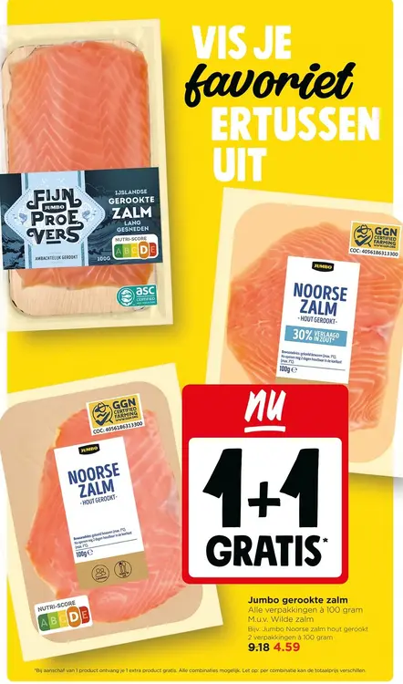Aanbieding: Jumbo gerookte zalm