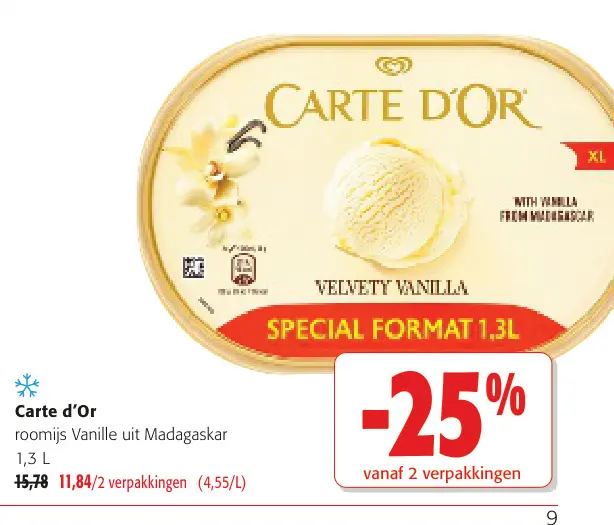 Promotie: roomijs Vanille uit Madagaskar