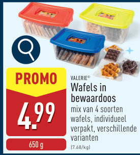 Aanbieding: Wafels in bewaardoos