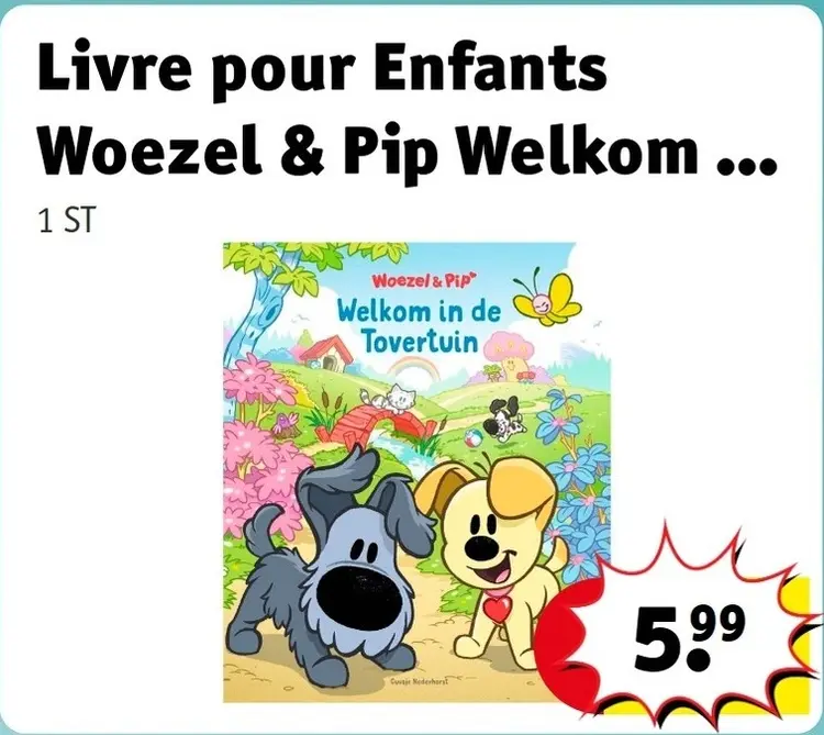 Offre: Woezel & Pip Livre pour Enfants Woezel & Pip Welkom in de Tovertuin