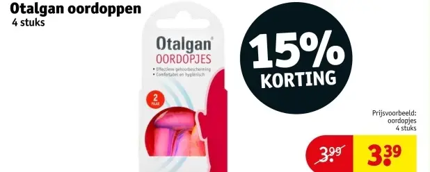 Aanbieding: Otalgan oordoppen