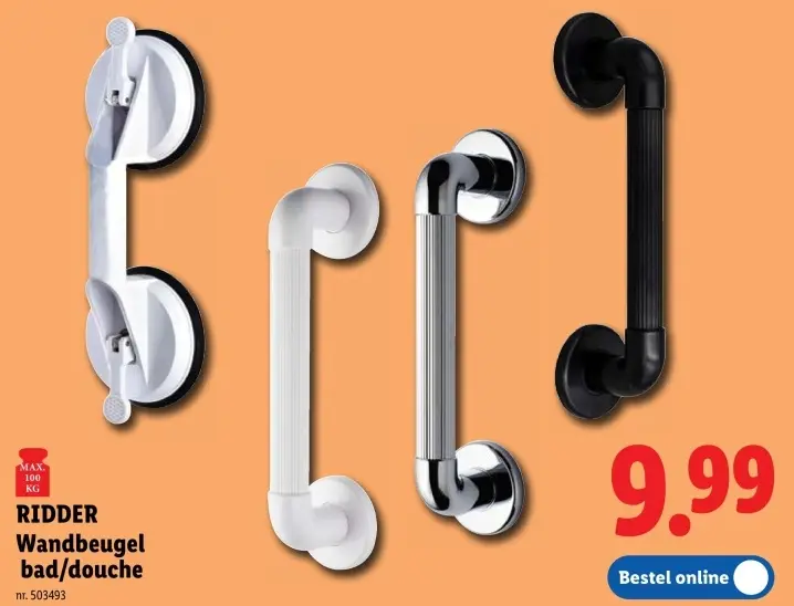 Promotie: Wandbeugel bad/douche