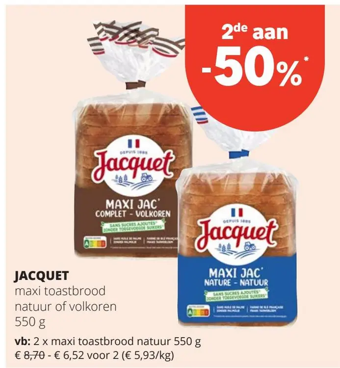 Aanbieding: maxi toastbrood