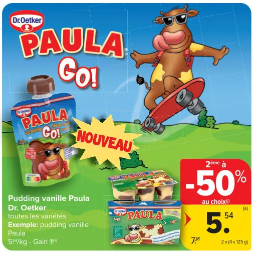 Offre: Pudding vanille Paula