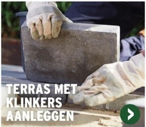 Aanbieding: TERRAS MET KLINKERS AANLEGGEN