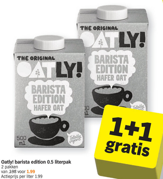 Aanbieding: Oatly! barista edition 0.5 literpak