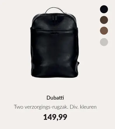 Aanbieding: Two verzorgings-rugzak