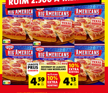 Aanbieding: Dr Oetker Big American Texas Pizza