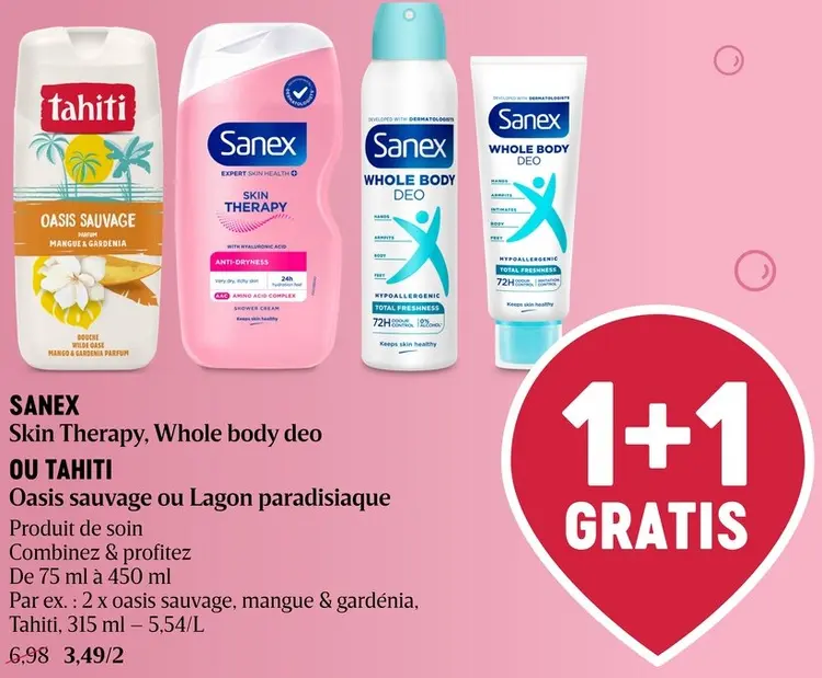 Offre: Skin Therapy, Whole body deo ou Oasis sauvage ou Lagon paradisiaque Produit de soin