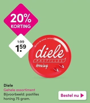 Aanbieding: Diele Pastilles Honing