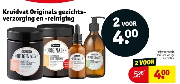 Aanbieding: Kruidvat Originals gezichtsverzorging en -reiniging