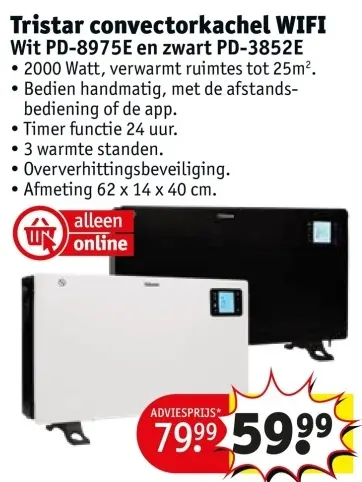 Promotie: convectorkachel WIFI