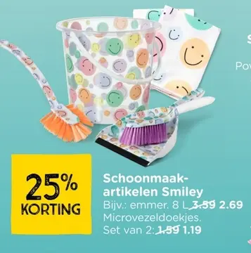 Aanbieding: Schoonmaakartikelen Smiley