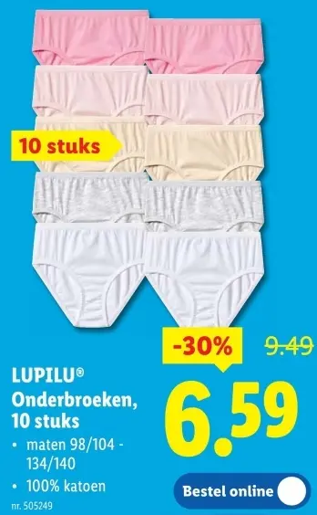 Promotie: Onderbroeken 10 stuks