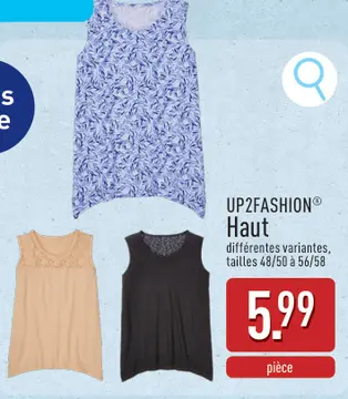 Offre: UP2FASHION® Haut