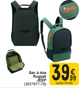 Offre: Sac à dos Rugzak