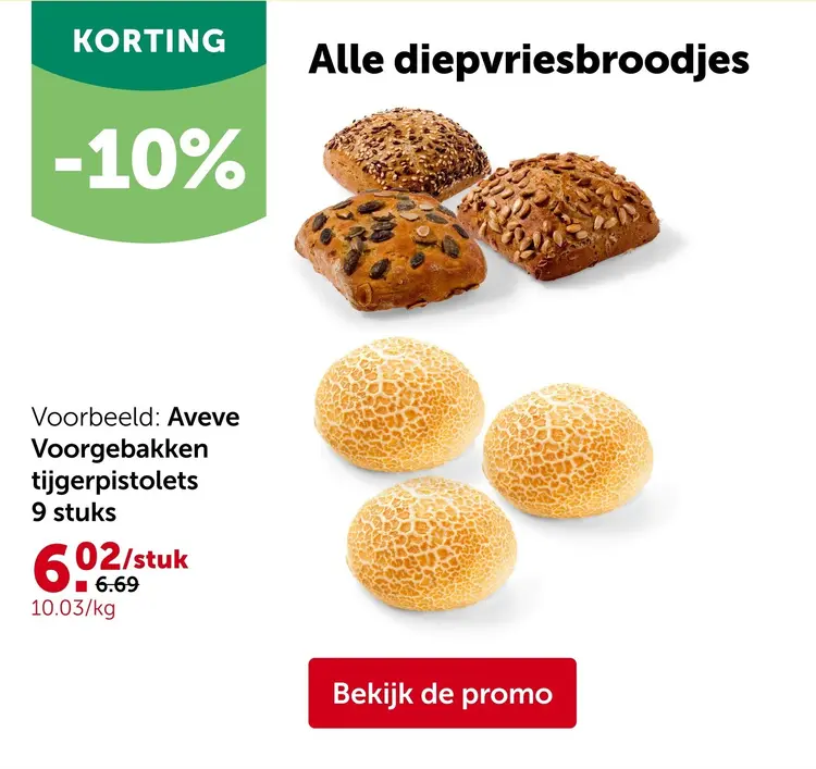 Promotie: Voorgebakken tijgerpistolets