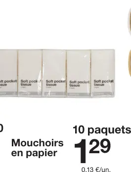 Offre: Mouchoirs en papier
