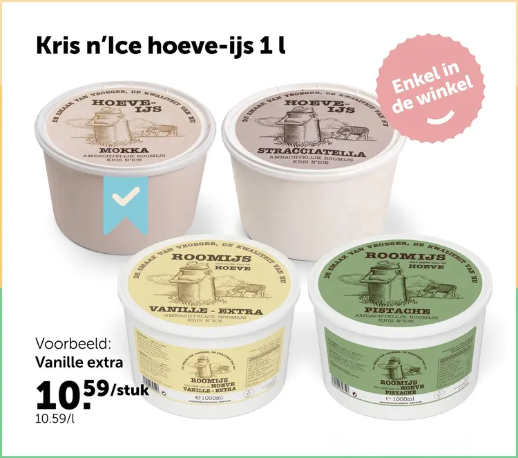 Promotie: Kris n'Ice hoeve-ijs