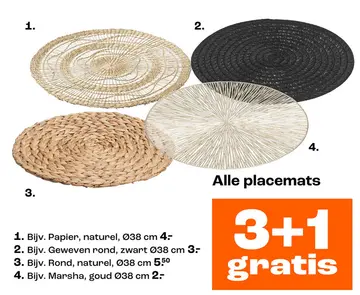 Aanbieding: Alle placemats