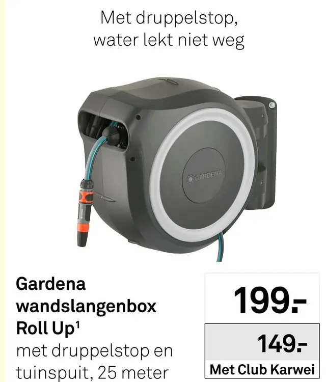 Aanbieding: Wandslangenbox Roll Up 25 meter