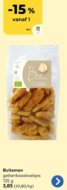 Promotie: geitenkaaskoekjes