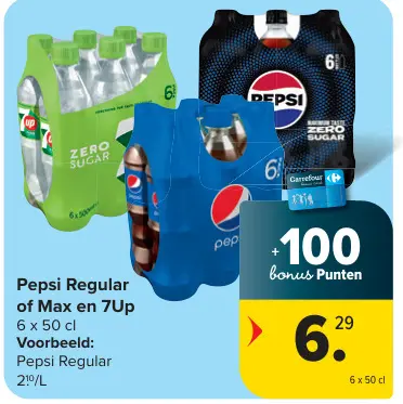 Aanbieding: Pepsi Regular of Max en 7Up