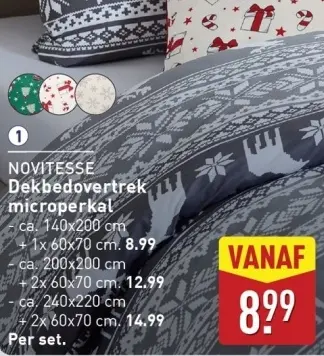 Aanbieding: NOVITESSE Dekbedovertrek microperkal