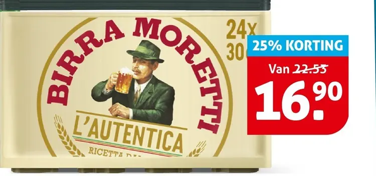 Aanbieding: Birra moretti l'autentica